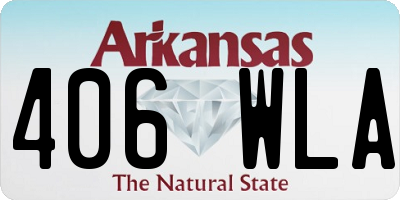 AR license plate 406WLA