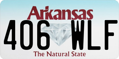 AR license plate 406WLF