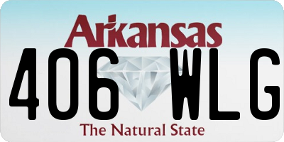 AR license plate 406WLG