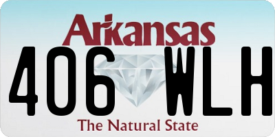 AR license plate 406WLH