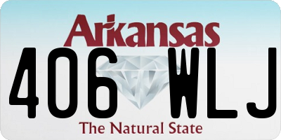 AR license plate 406WLJ
