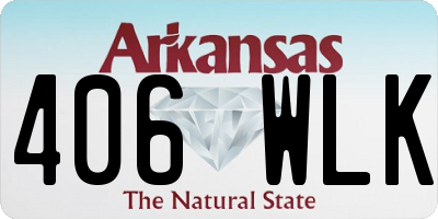 AR license plate 406WLK