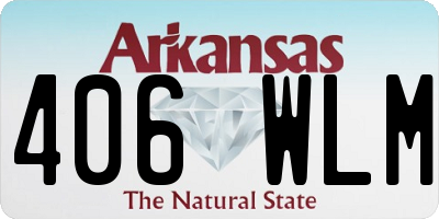 AR license plate 406WLM