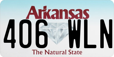 AR license plate 406WLN