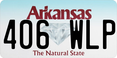 AR license plate 406WLP
