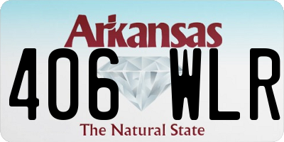 AR license plate 406WLR