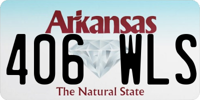 AR license plate 406WLS