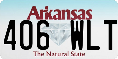 AR license plate 406WLT