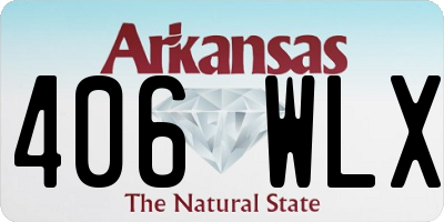 AR license plate 406WLX
