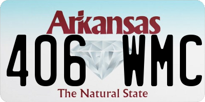 AR license plate 406WMC