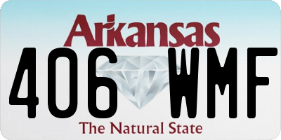 AR license plate 406WMF