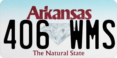 AR license plate 406WMS