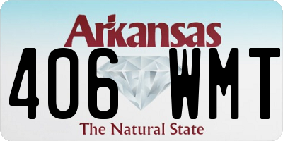 AR license plate 406WMT