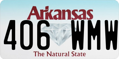 AR license plate 406WMW