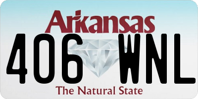 AR license plate 406WNL