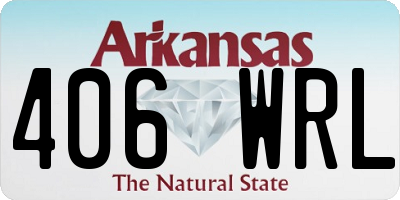 AR license plate 406WRL
