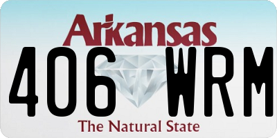 AR license plate 406WRM