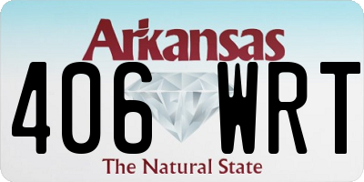 AR license plate 406WRT