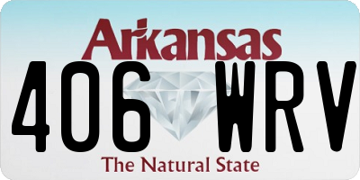 AR license plate 406WRV