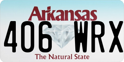 AR license plate 406WRX