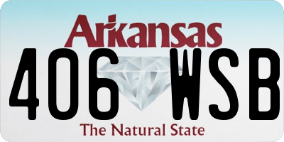 AR license plate 406WSB