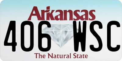 AR license plate 406WSC