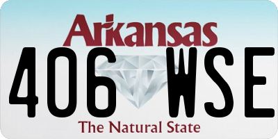 AR license plate 406WSE