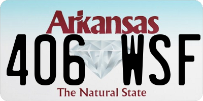 AR license plate 406WSF