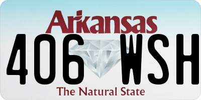 AR license plate 406WSH