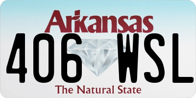 AR license plate 406WSL