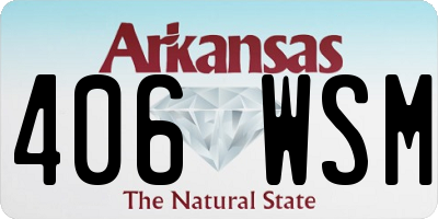 AR license plate 406WSM