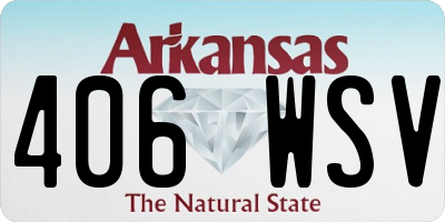 AR license plate 406WSV