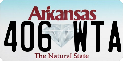 AR license plate 406WTA