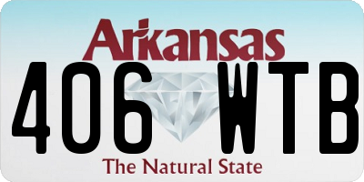 AR license plate 406WTB