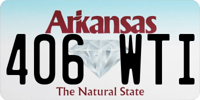 AR license plate 406WTI