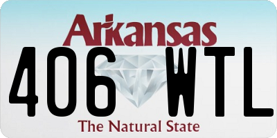 AR license plate 406WTL