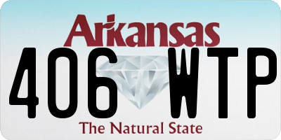 AR license plate 406WTP