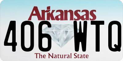 AR license plate 406WTQ