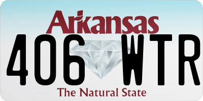 AR license plate 406WTR
