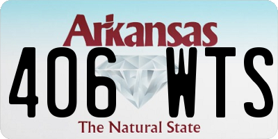 AR license plate 406WTS