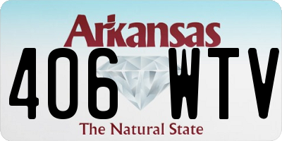 AR license plate 406WTV