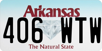 AR license plate 406WTW
