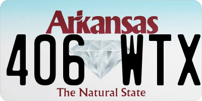 AR license plate 406WTX