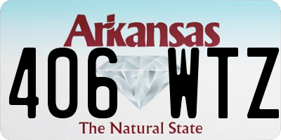 AR license plate 406WTZ