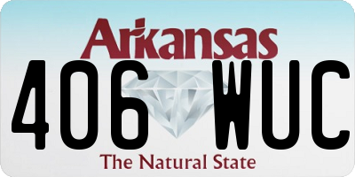 AR license plate 406WUC