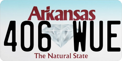 AR license plate 406WUE