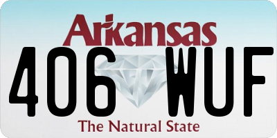 AR license plate 406WUF