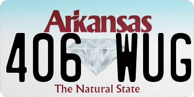 AR license plate 406WUG