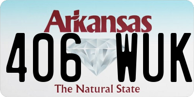 AR license plate 406WUK
