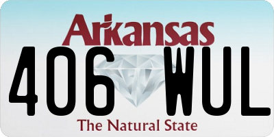 AR license plate 406WUL